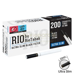 Tuburi tigari RIO Ultra Slim Black Filter (20 mm) 200